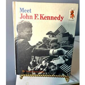 Meet John F. Kennedy – Vintage Children’s Biography Step-Up Book 1960s Americana